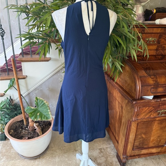 Venus Ladies size 6 sleeveless cocktail dress very good condition. Navy - Picture 8 of 11